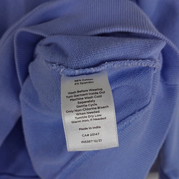 *SOLD* T By Talbots Womens Pullover Sweater M Petite Cotton Blue Long Sleeve - Picture 5 of 7